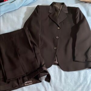Boys/young men’s size 18 Husky two-piece black suit by Barrage